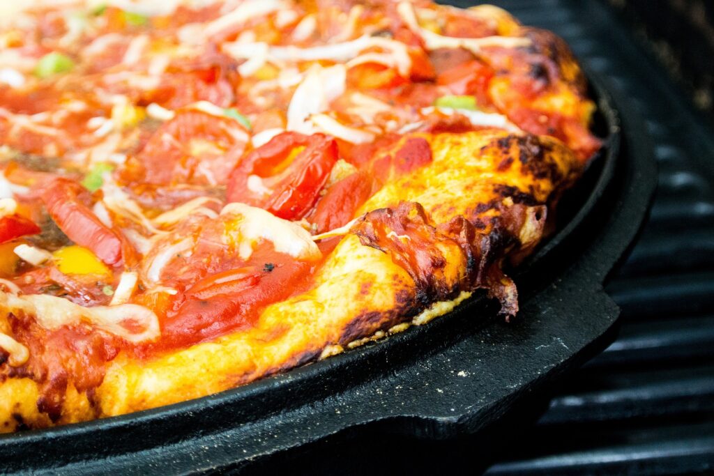 pizza without oven | pizza in pan